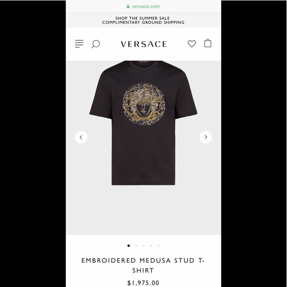 Versace Shirts Versace Stud Tshirt Poshmark